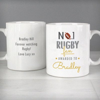 (image for) Personalised No.1 Rugby Fan Mug