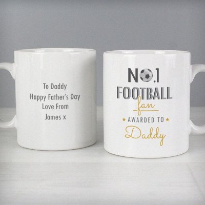 (image for) Personalised No.1 Football Fan Mug