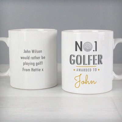 (image for) Personalised No.1 Golfer Mug