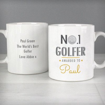 (image for) Personalised No.1 Golfer Mug