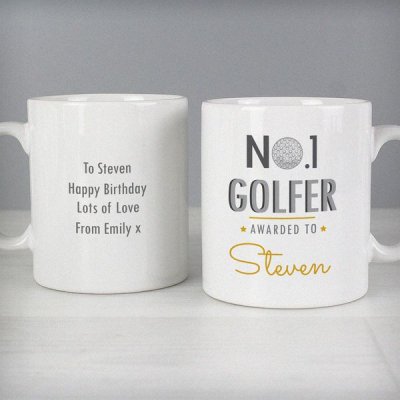 (image for) Personalised No.1 Golfer Mug