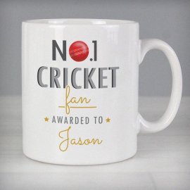 (image for) Personalised No.1 Cricket Fan Mug