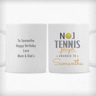 (image for) Personalised No.1 Tennis Player Mug