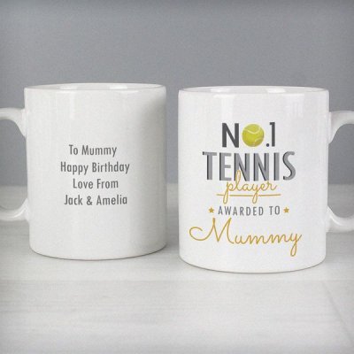 (image for) Personalised No.1 Tennis Player Mug