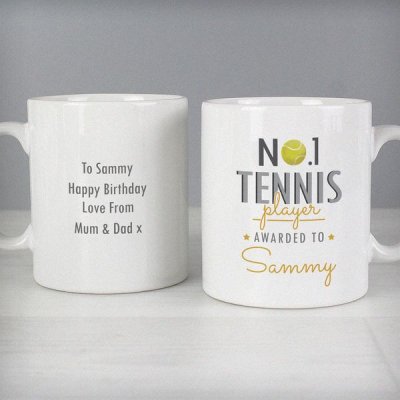 (image for) Personalised No.1 Tennis Player Mug