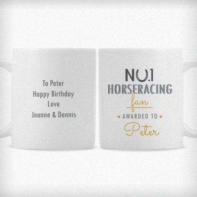 (image for) Personalised No.1 Horseracing Fan Mug