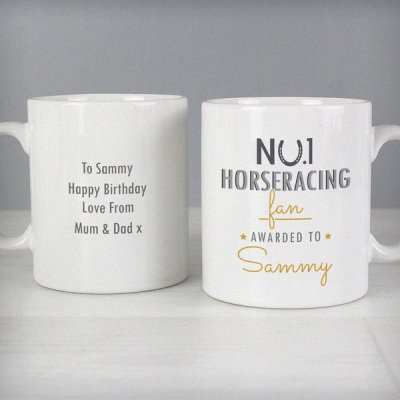 (image for) Personalised No.1 Horseracing Fan Mug