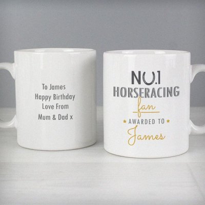 (image for) Personalised No.1 Horseracing Fan Mug