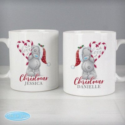 (image for) Personalised Me To You 'With Love At Christmas' Couples Mug Set