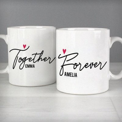 (image for) Personalised Together Forever Mug Set