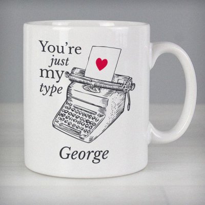 (image for) Personalised Just My Type Valentines Mug