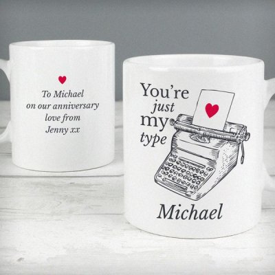 (image for) Personalised Just My Type Valentines Mug