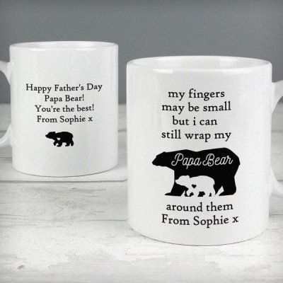 (image for) Personalised My Fingers May Be Small Bears Mug