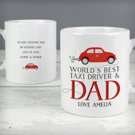 (image for) Personalised Worlds Best Taxi Driver Dad Mug