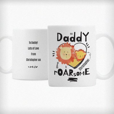 (image for) Personalised Roarsome Fathers Day Mug