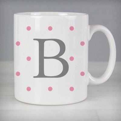 (image for) Personalised Monogram Gold Spot Slim Mug