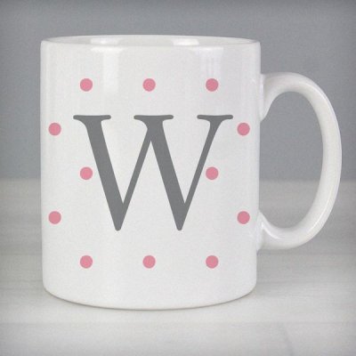 (image for) Personalised Monogram Gold Spot Slim Mug