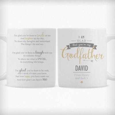 (image for) Personalised I Am Glad... Godfather Slim Mug