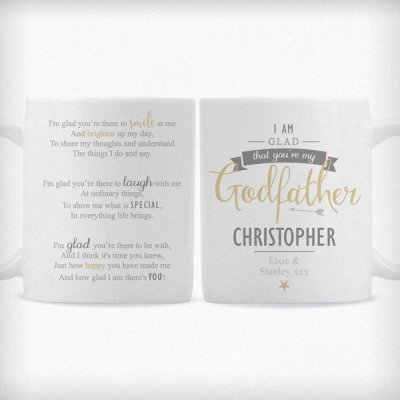 (image for) Personalised I Am Glad... Godfather Slim Mug