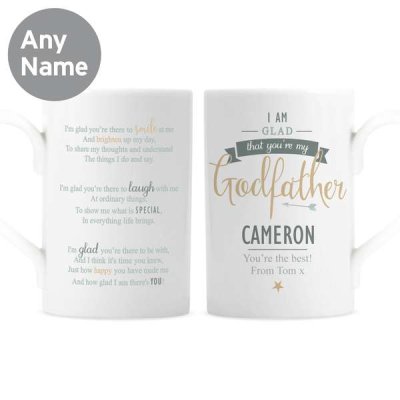 (image for) Personalised I Am Glad... Godfather Slim Mug