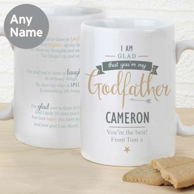 (image for) Personalised I Am Glad... Godfather Slim Mug