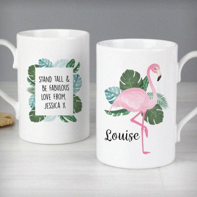 (image for) Personalised Flamingo Slim Mug