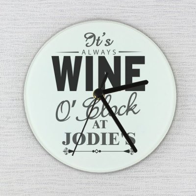 (image for) Personalised Wine O'Clock Clock