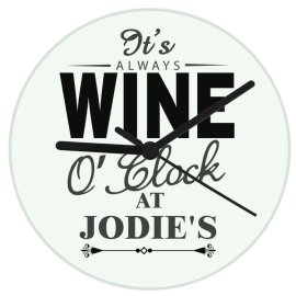 (image for) Personalised Wine O'Clock Clock