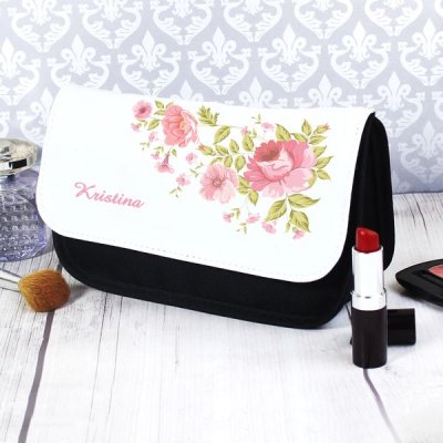 (image for) Personalised Pretty Rose Make Up Bag