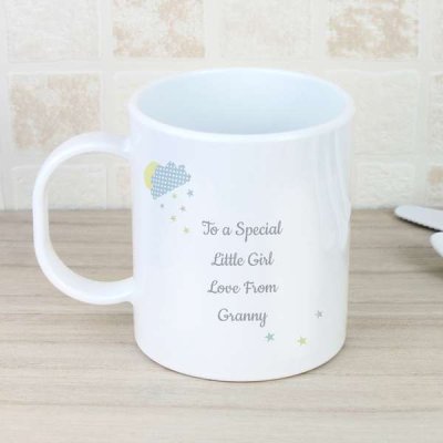 (image for) Personalised Hessian Elephant Plastic Mug