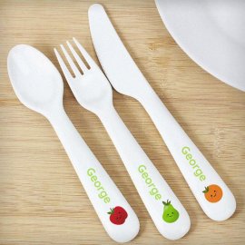 (image for) Personalised Healthy Eating Plastic Cutlery