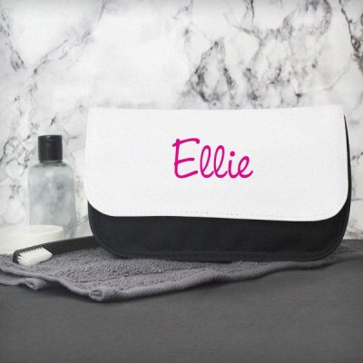 (image for) Personalised Pink Name Island Make Up Bag