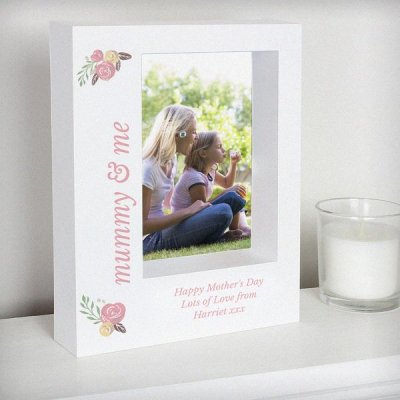 (image for) Personalised Floral Bouquet 5x7 Box Photo Frame