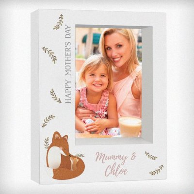 (image for) Personalised Mummy and Me Fox 5x7 Box Photo Frame