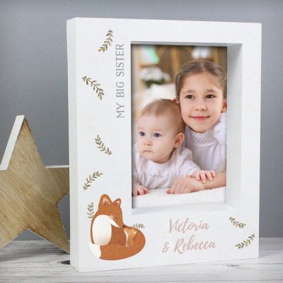 (image for) Personalised Mummy and Me Fox 5x7 Box Photo Frame