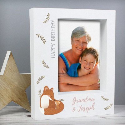 (image for) Personalised Mummy and Me Fox 5x7 Box Photo Frame