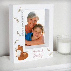 (image for) Personalised Mummy and Me Fox 5x7 Box Photo Frame