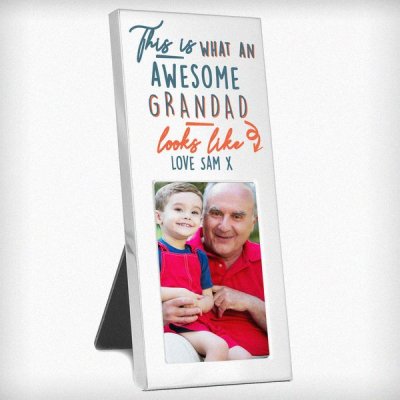 (image for) Personalised This Is What Awesome Looks Like Silver 2x3 Photo Frame