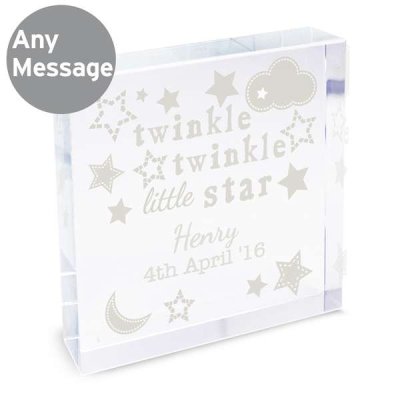 (image for) Personalised Twinkle Twinkle Large Crystal Token