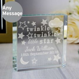 (image for) Personalised Twinkle Twinkle Large Crystal Token