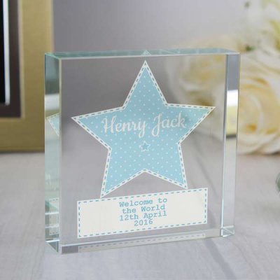 (image for) Personalised Stitch & Dot Boys Large Crystal Token