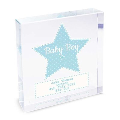 (image for) Personalised Stitch & Dot Boys Large Crystal Token