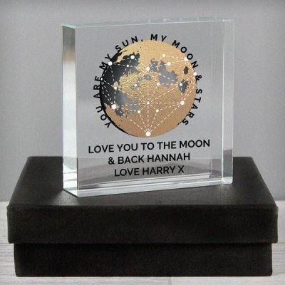 (image for) Personalised You Are My Sun My Moon Large Crystal Token