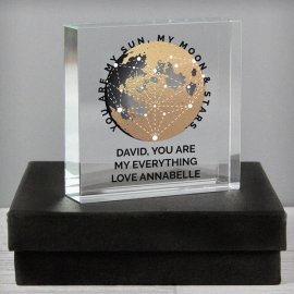 (image for) Personalised You Are My Sun My Moon Large Crystal Token