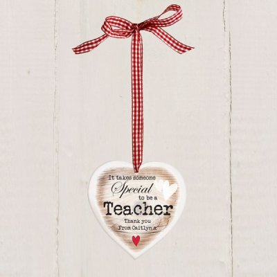 (image for) Personalised Someone Special Wooden Heart Shaped Decoration