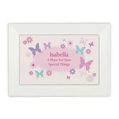 (image for) Personalised Butterfly Jewellery Box