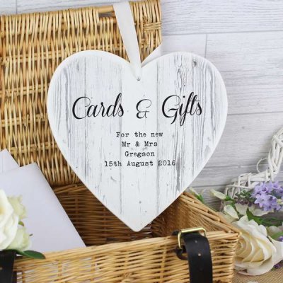 (image for) Personalised Rustic Large Wooden Heart Decoration