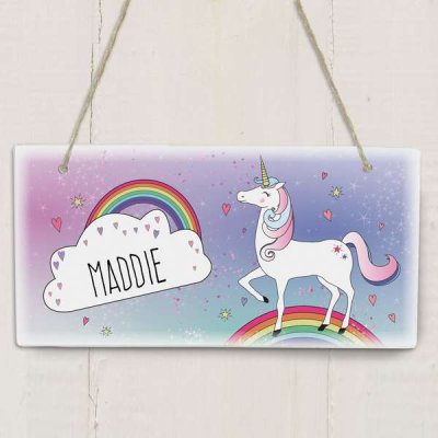 (image for) Personalised Unicorn Wooden Sign