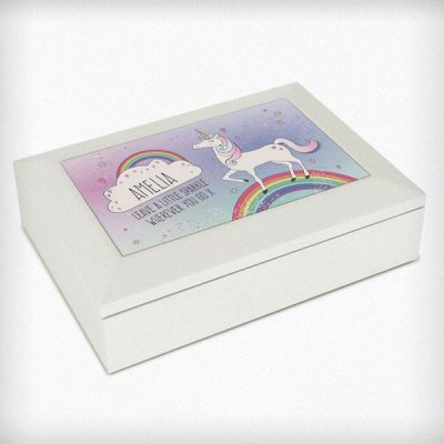 (image for) Personalised Unicorn Jewellery Box