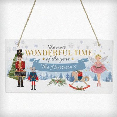 (image for) Personalised Nutcracker Wooden Sign